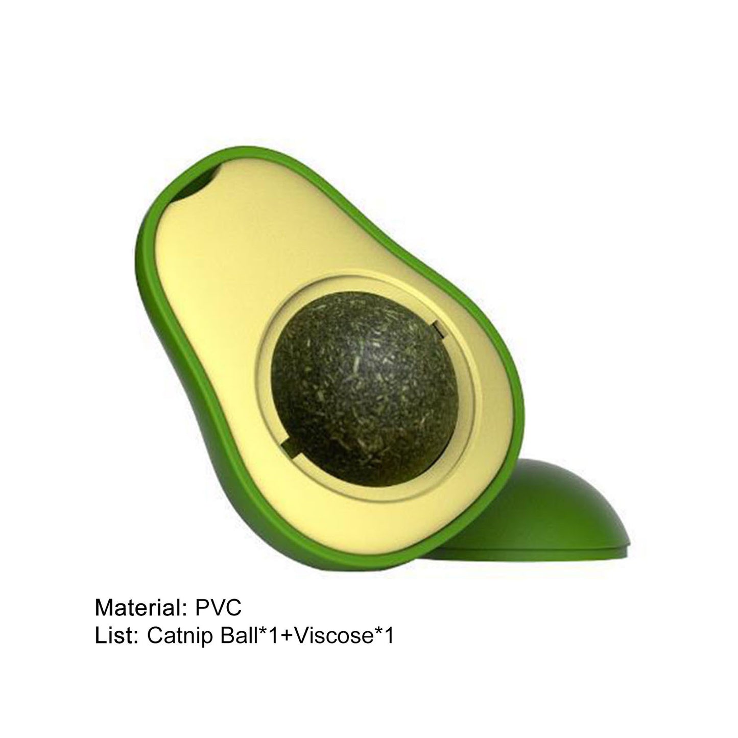 Cute Avocado Catnip Toy – Interactive Cat Toy for Teeth Cleaning & Stress Relief