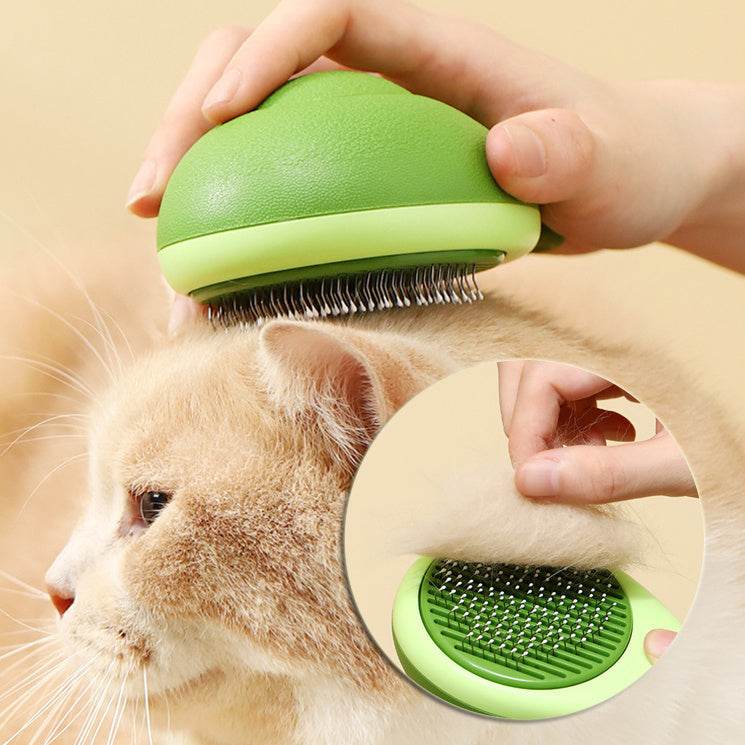 2-in-1 Cat and Dog Grooming Brush – Hair Remover & Massager