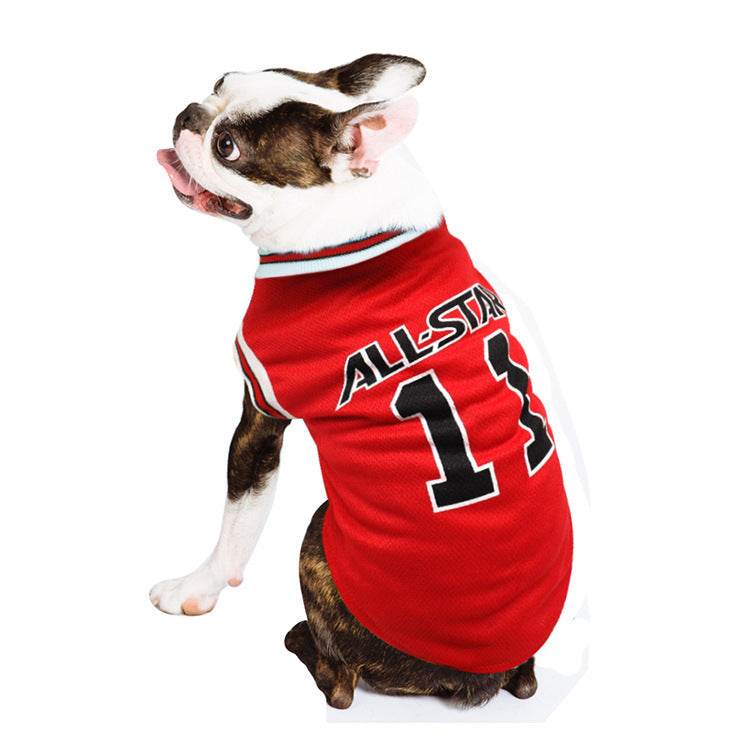 All-Star Basketball Jersey for Dogs – Breathable Sportswear for Pets