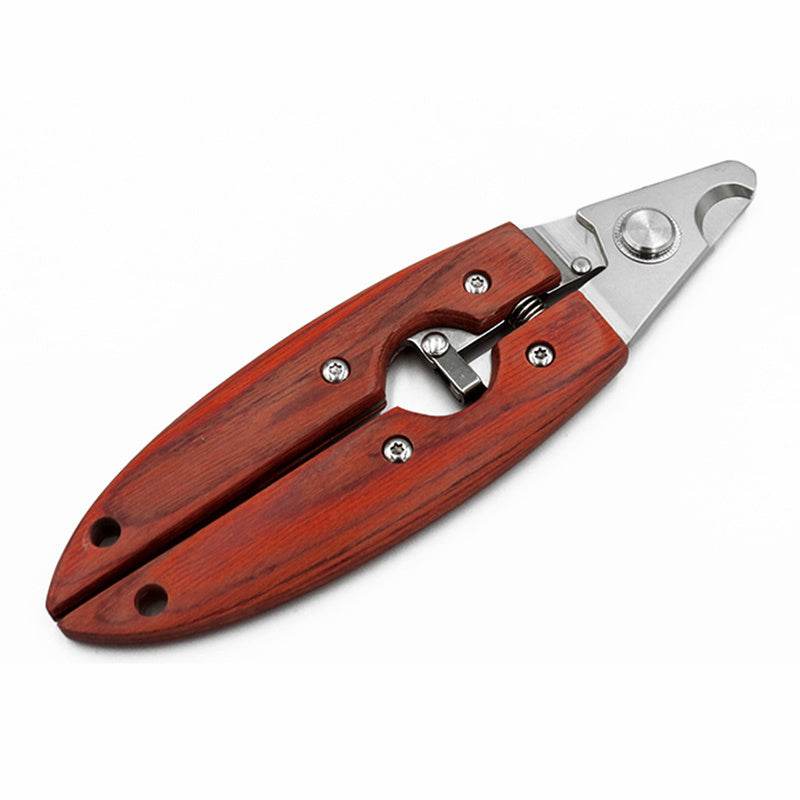 Wooden Handle Pet Nail Clipper Set – Durable Grooming Tool for Medium & Large Dogs Red