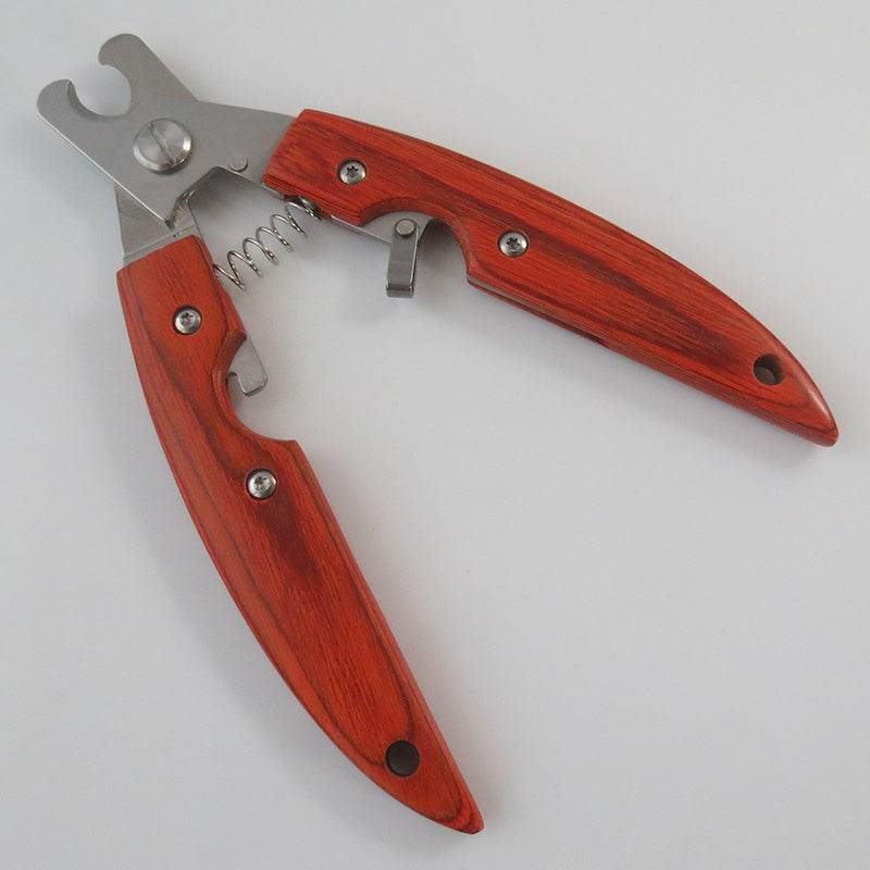 Wooden Handle Pet Nail Clipper Set – Durable Grooming Tool for Medium & Large Dogs