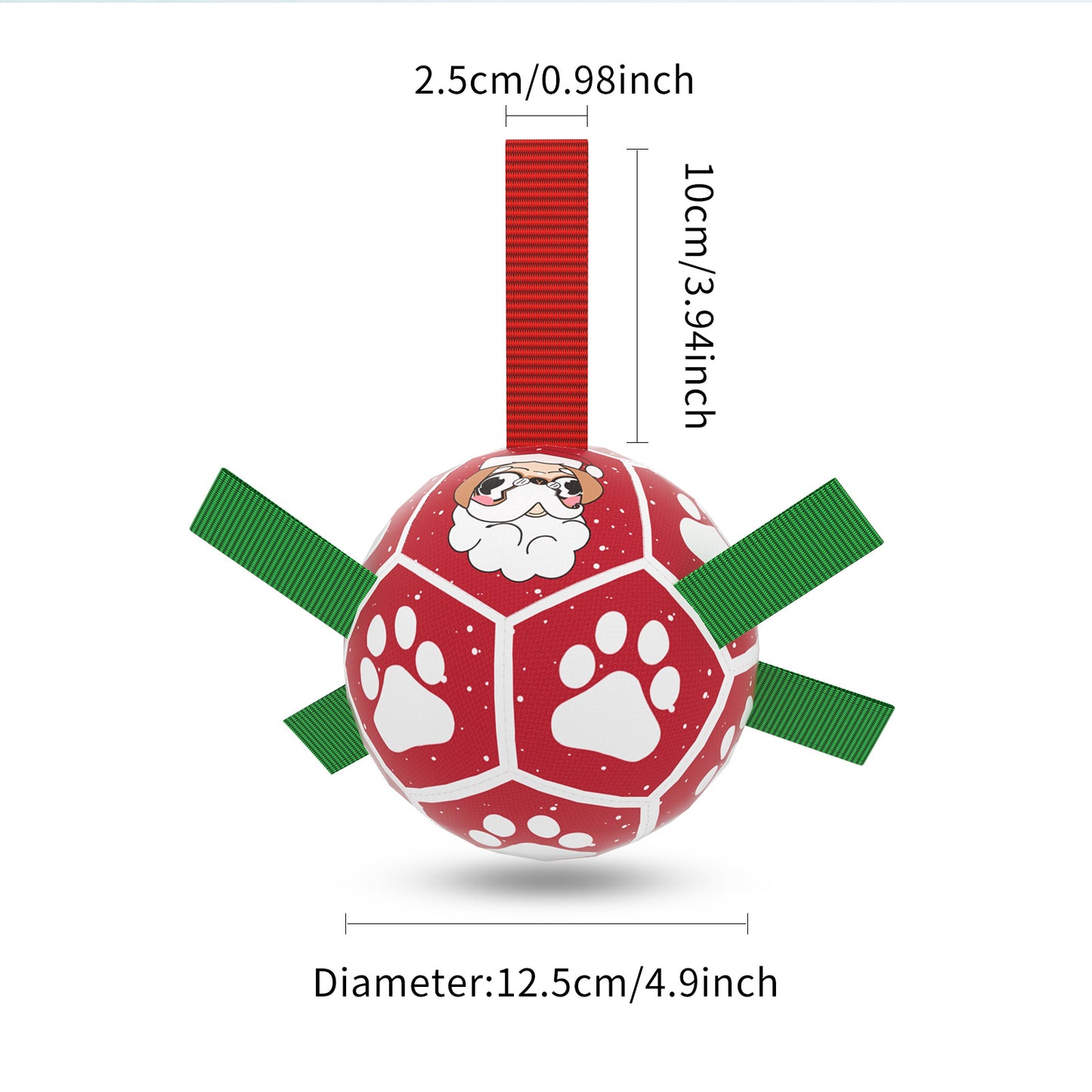 Interactive Dog Soccer Ball – Durable Football Toy with Nylon Tabs & Pump for Small and Medium Dogs (Outdoor & Indoor Training Play)
