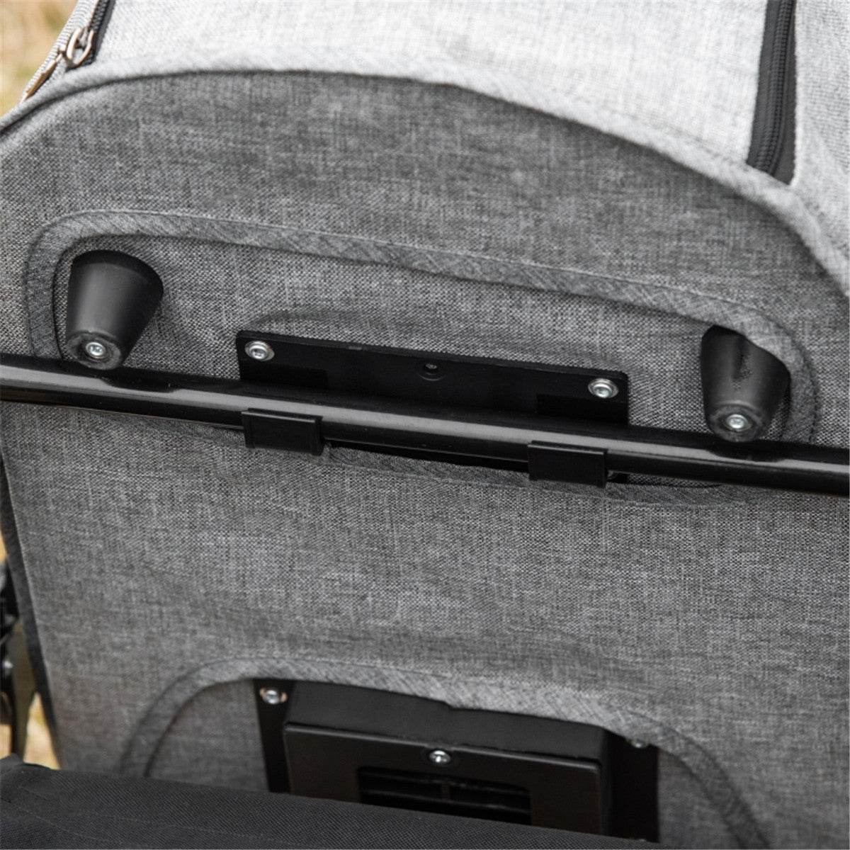 2-in-1 Foldable Dog Stroller & Pet Carrier – Adjustable Canopy, Secure & Lightweight
