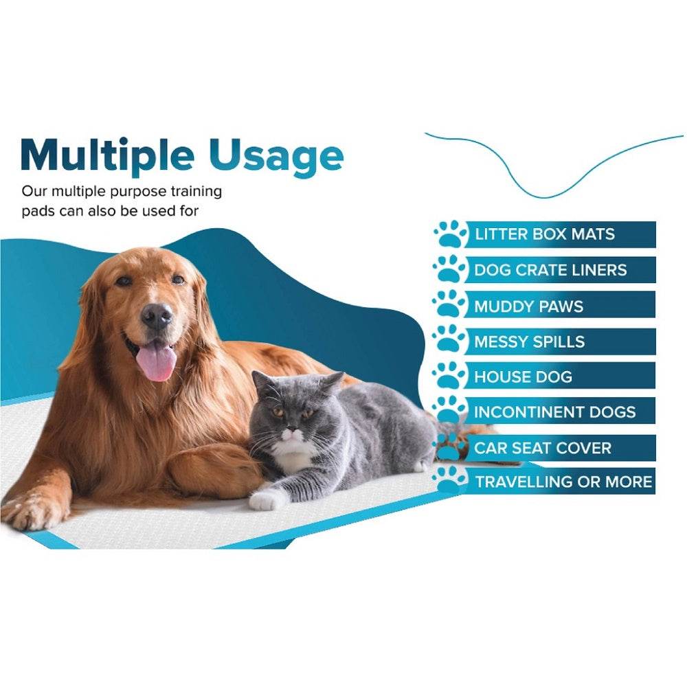Super Absorbent & Leak-Proof Dog Training Pads – 40 Pack, Large (23.6” x 23.6”)