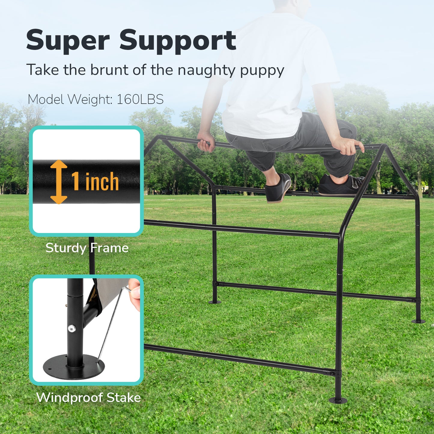 Large Outdoor Dog Tent – Waterproof & UV-Resistant Pet Shade Shelter (Grey)