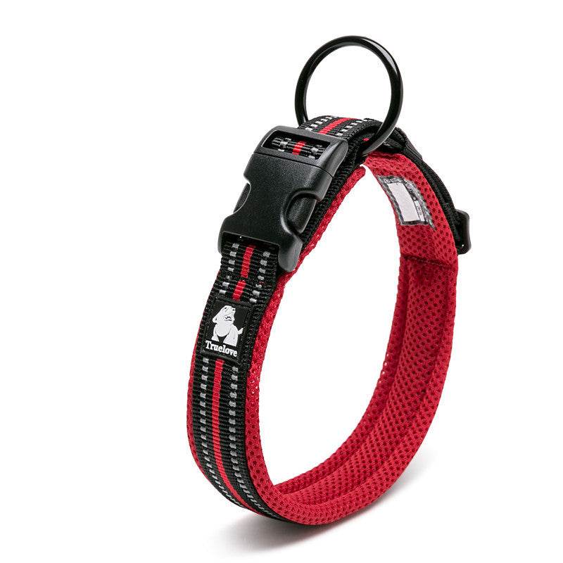 Reflective 3M Soft Padded Dog Collar Description Wine Red