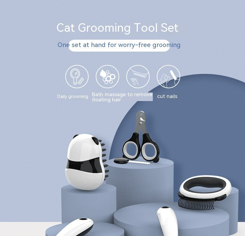 7-in-1 Pet Grooming Kit – Nail Clipper & Fur Comb Set for Cats