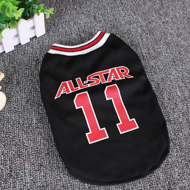All-Star Basketball Jersey for Dogs – Breathable Sportswear for Pets