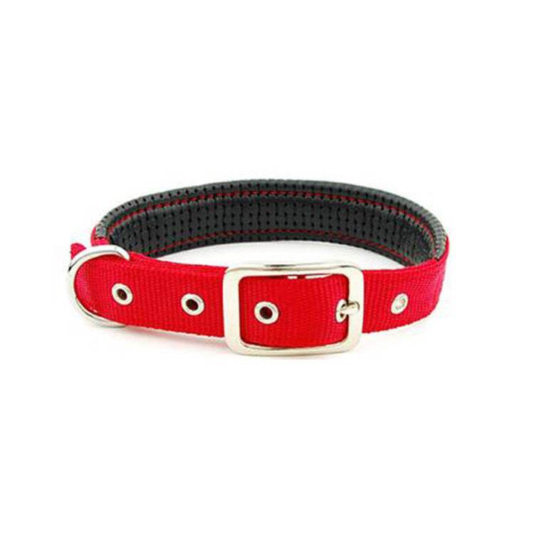 Reflective Nylon Dog Collar – Durable and Adjustable for Medium & Large Dogs Red