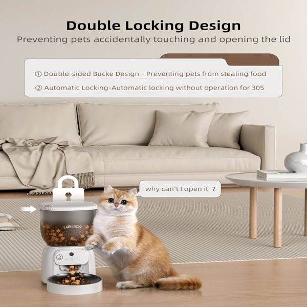 Smart Pet Feeder with HD Camera – Feed & Watch Your Cat from Anywhere