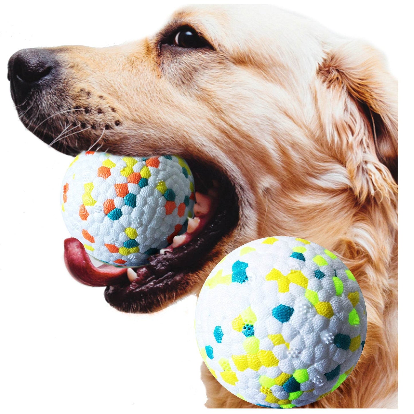 Durable Dog Chew Toy Ball – Interactive Molar Cleaning Ball, Bite-Resistant & Safe Pet Play Toy