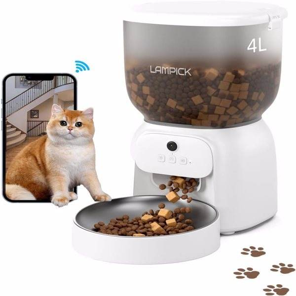 Smart Pet Feeder with HD Camera – Feed & Watch Your Cat from Anywhere