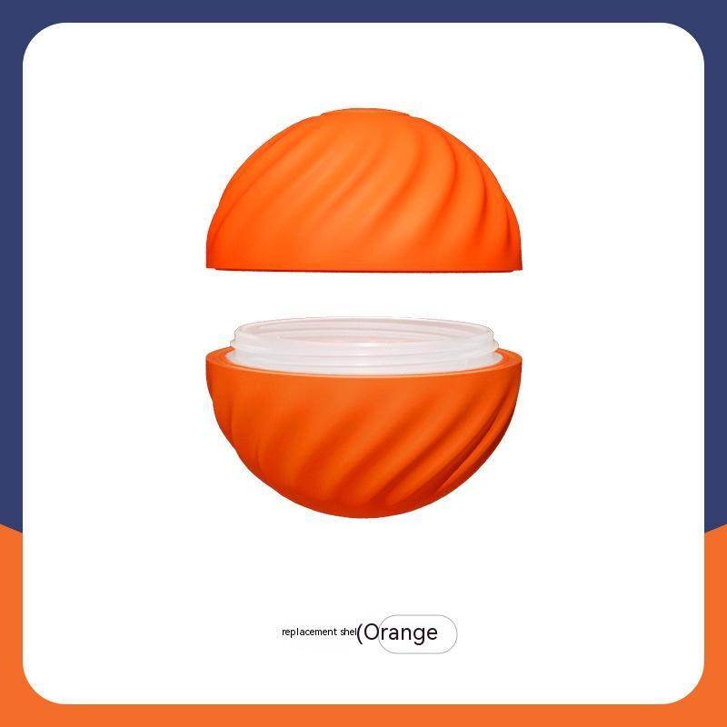 Shaky Ball Toy for Dogs – Upgraded Interactive Vibrating Bounce Ball, USB Rechargeable Automatic Moving Pet Toy Orange replacement shell 56mm.