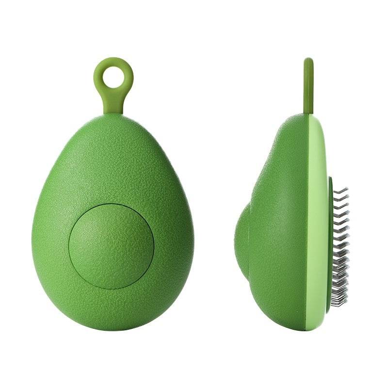 2-in-1 Cat and Dog Grooming Brush – Hair Remover & Massager 13X8X5cm Avocado Green