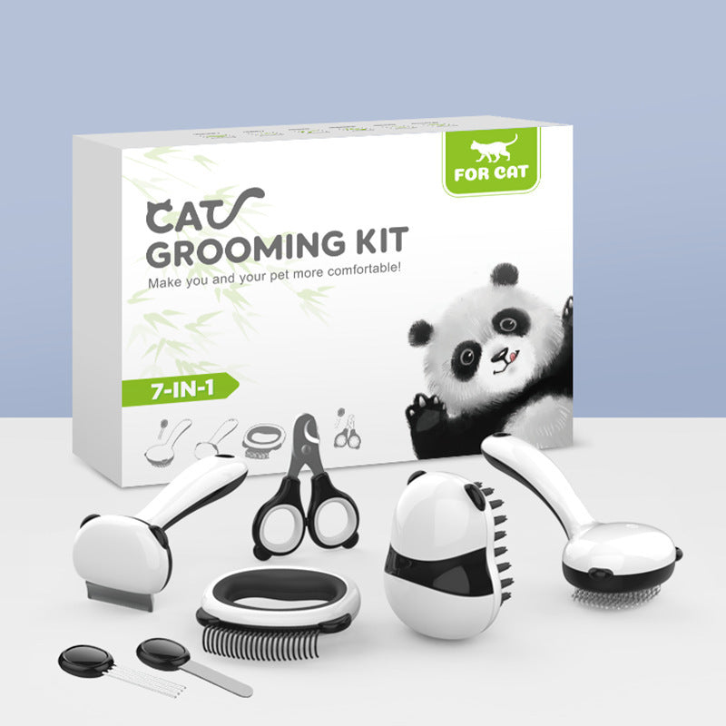 7-in-1 Pet Grooming Kit – Nail Clipper & Fur Comb Set for Cats