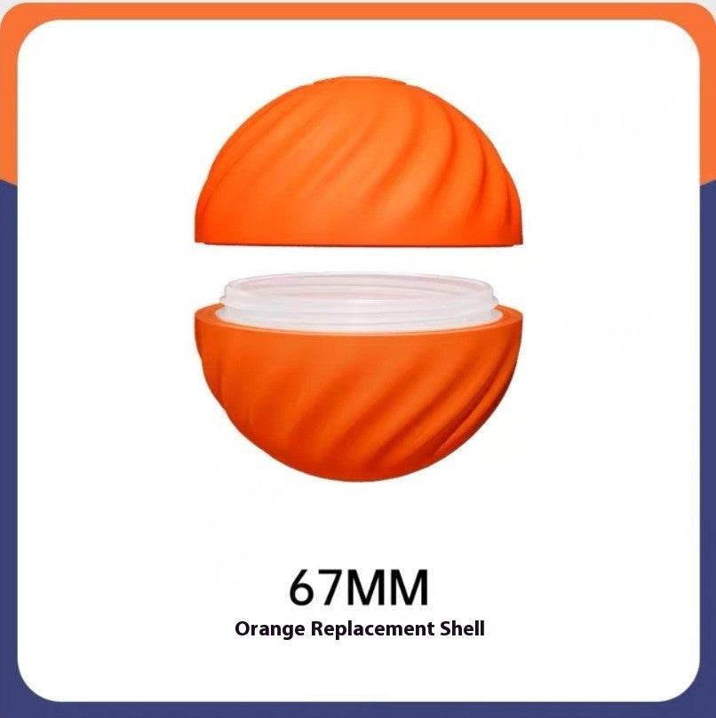 Shaky Ball Toy for Dogs – Upgraded Interactive Vibrating Bounce Ball, USB Rechargeable Automatic Moving Pet Toy Orange replacement shell 67mm