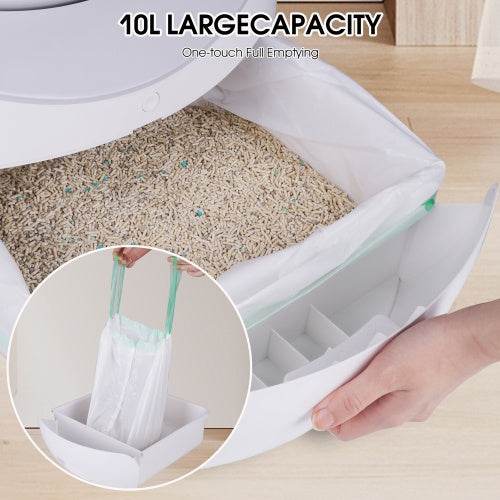 Smart Automatic Cat Litter Box – Dual Deodorization, App Control (2.4G & 5G WiFi), Self-Cleaning for Multiple Cats
