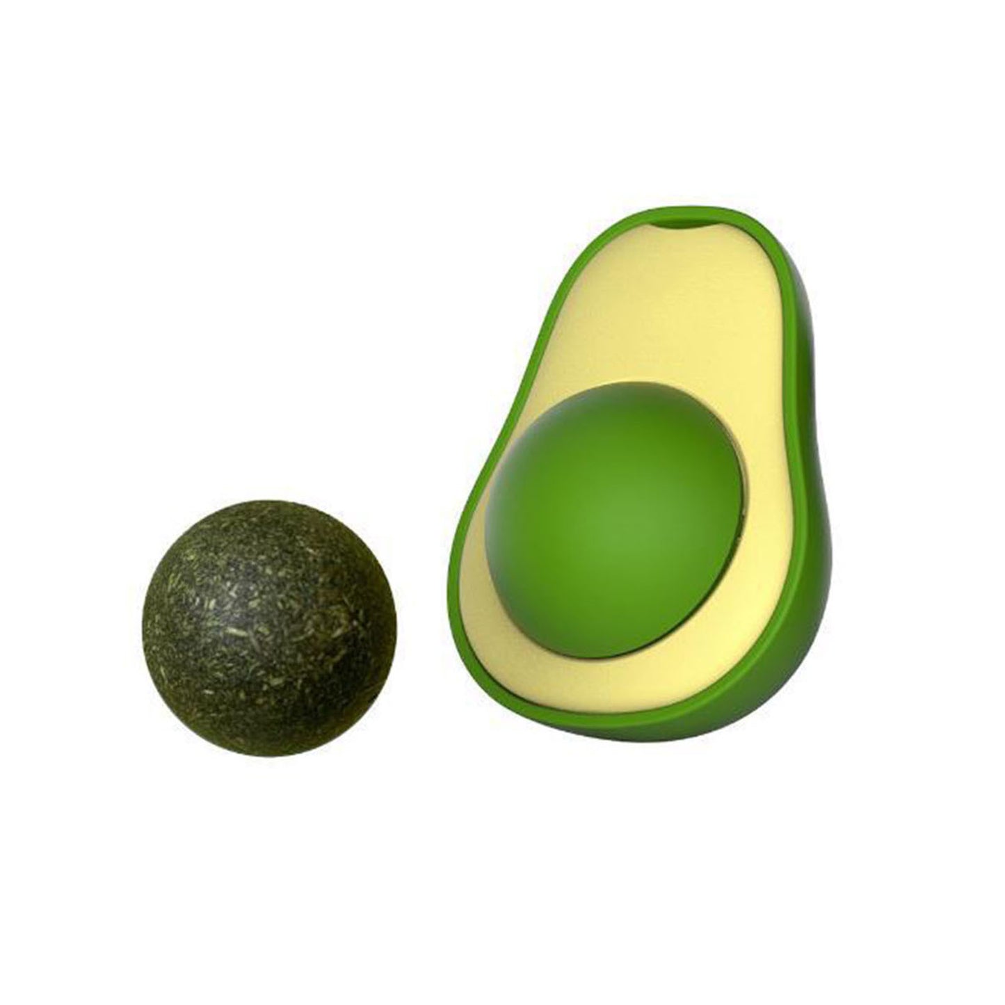 Cute Avocado Catnip Toy – Interactive Cat Toy for Teeth Cleaning & Stress Relief