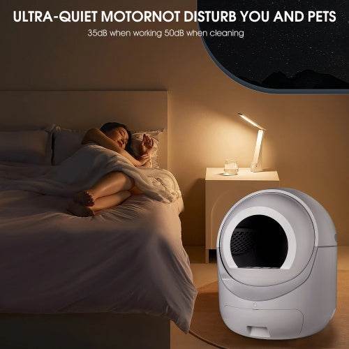 Smart Automatic Cat Litter Box – Dual Deodorization, App Control (2.4G & 5G WiFi), Self-Cleaning for Multiple Cats