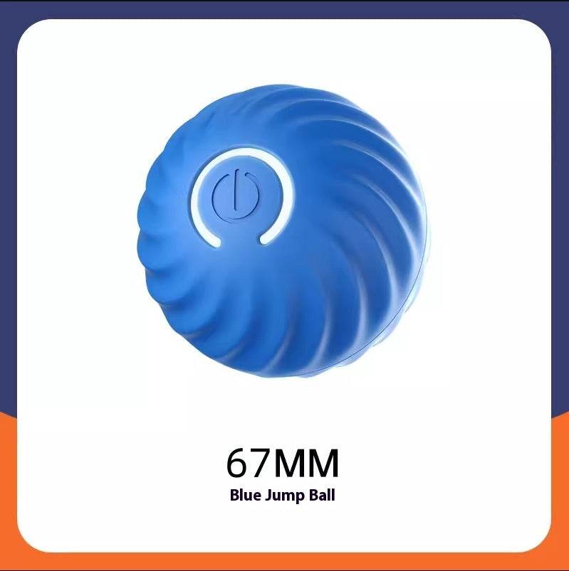 Shaky Ball Toy for Dogs – Upgraded Interactive Vibrating Bounce Ball, USB Rechargeable Automatic Moving Pet Toy Blue 67mm