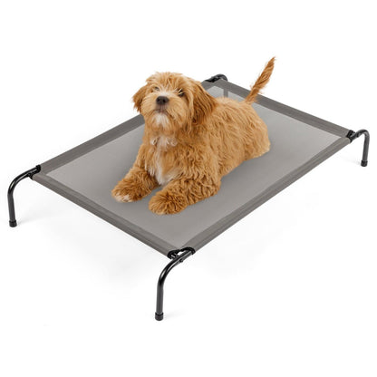 Elevated Dog Bed, Gray, 43"D x 26"W x 8"H