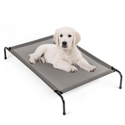 Elevated Dog Bed, Gray, 43"D x 26"W x 8"H