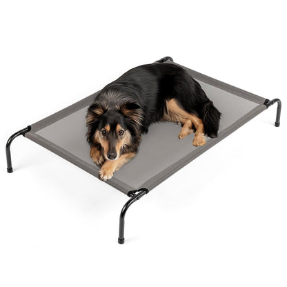 Elevated Dog Bed, Gray, 50"D x 31"W x 8"H