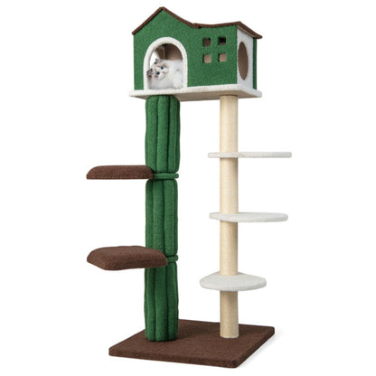 61" - 5 level Cat tree, climbing frame, Apartment with cushions, anti-tipping Settings