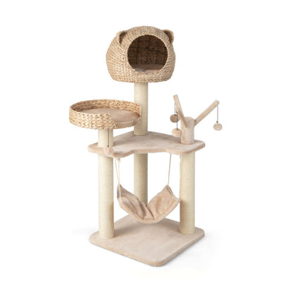 48" inch, Five-story cat tree with hammock