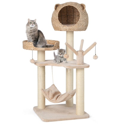 48" inch, Five-story cat tree with hammock