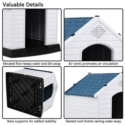 27" Plastic Dog House.  27"x25"x28" (LxWxH)