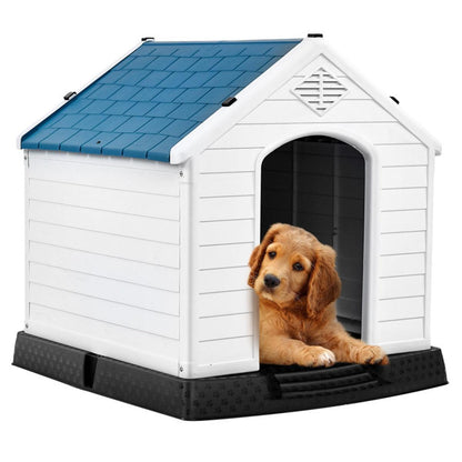 33.5" Plastic Dog House. 33.5"x30.5"x33" (LxWxH)