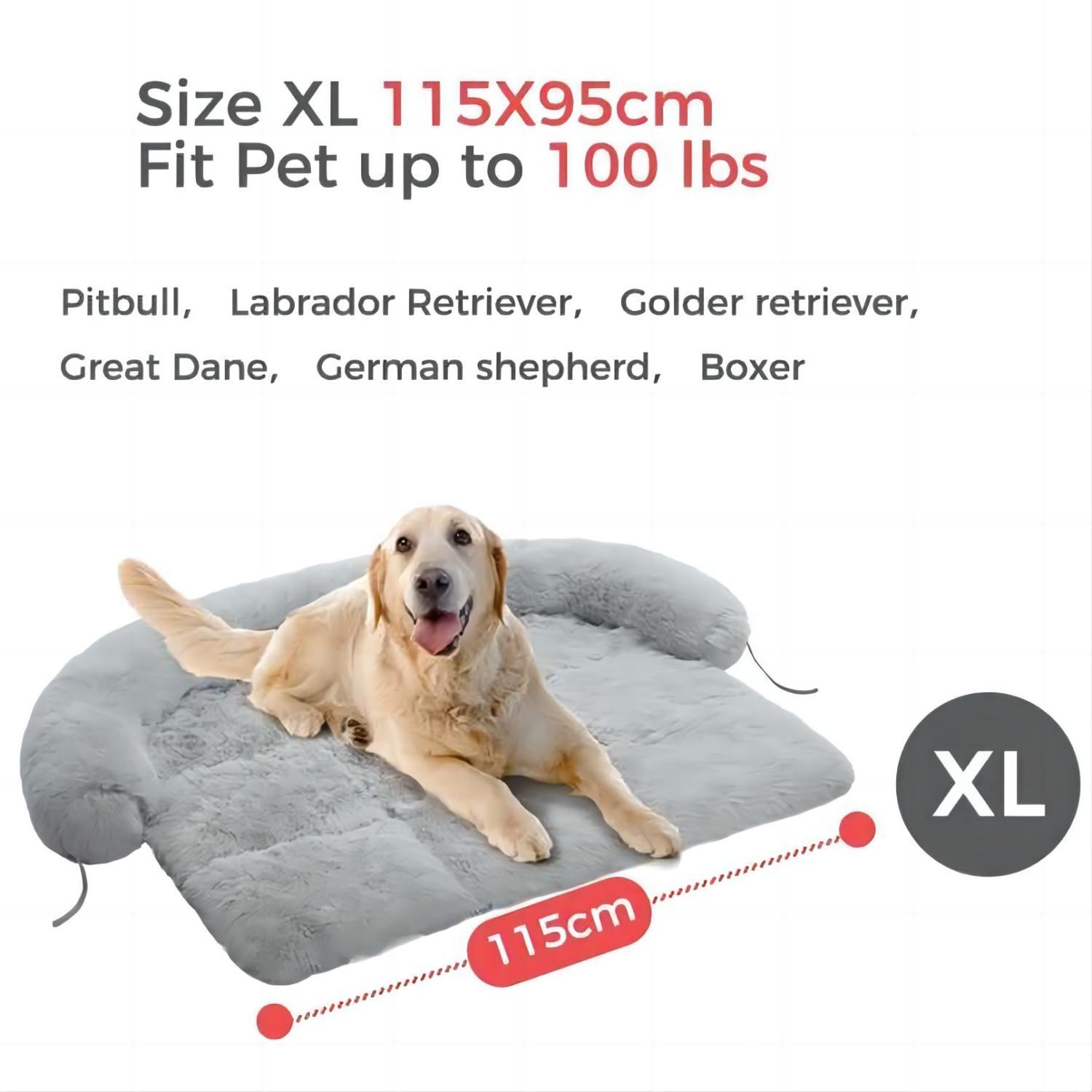 Fluffy dog bed large hotsell