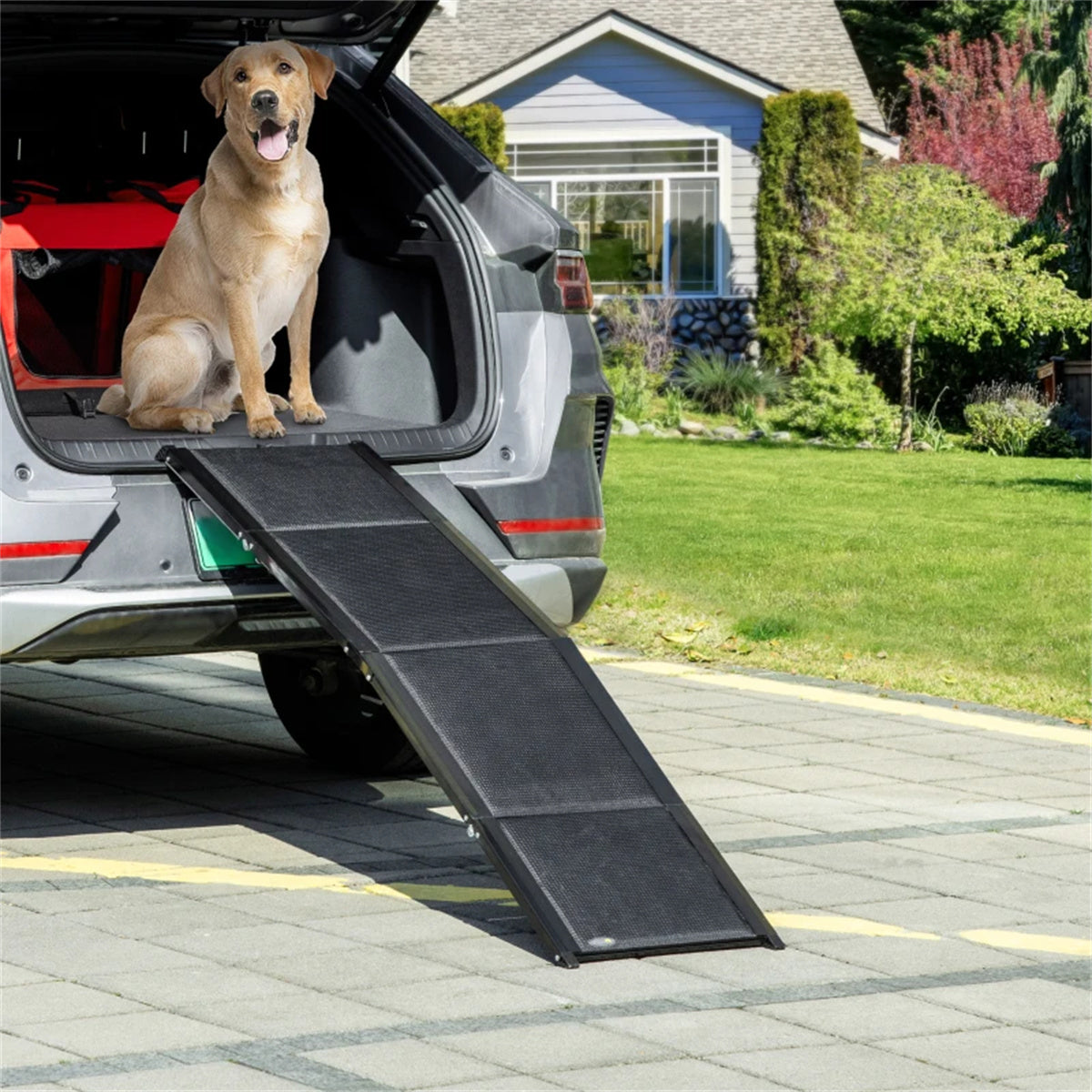 62" Foldable Pet Ramp for Cars and Trucks