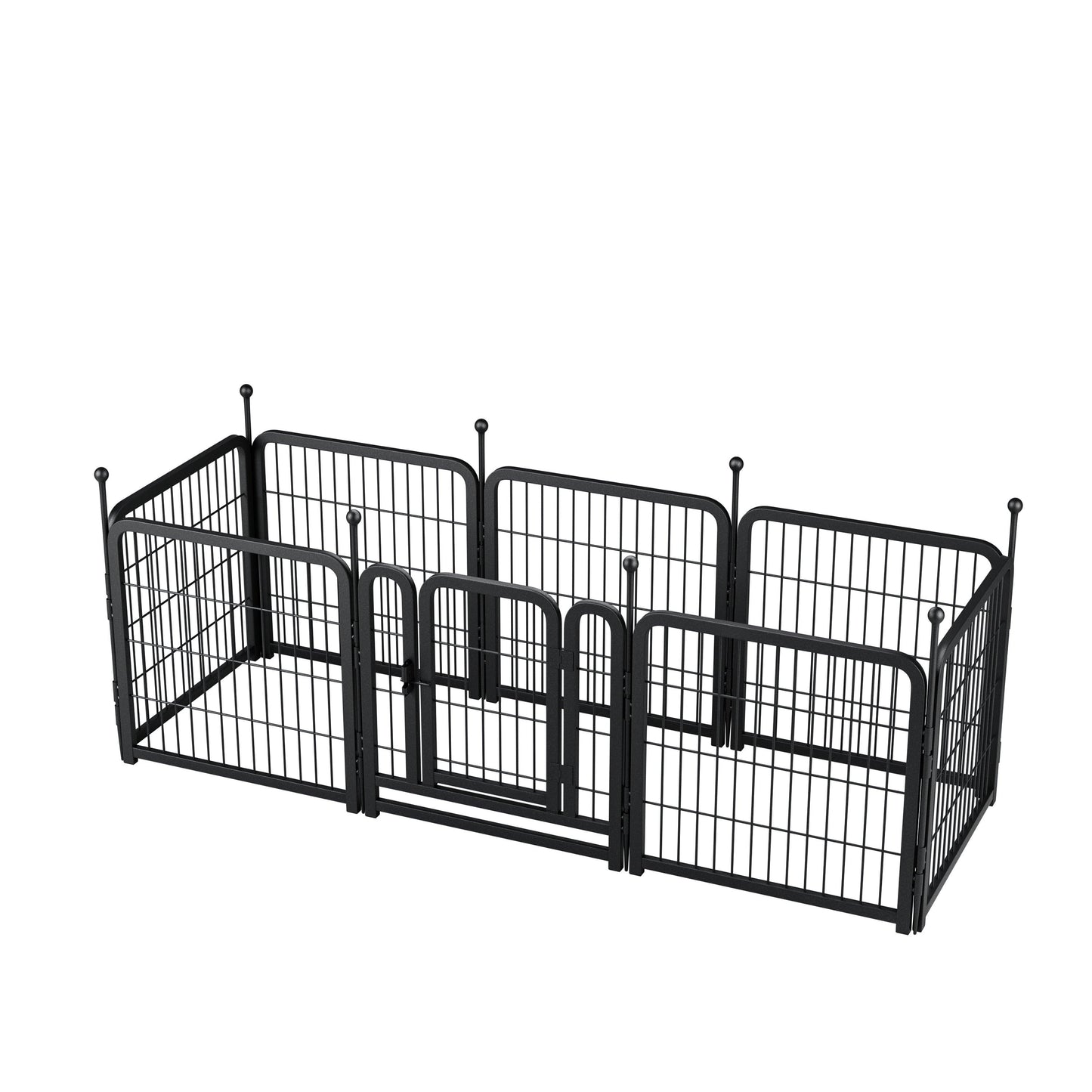 Dog Playpen 8 Panels 24" Height Heavy Duty Dog Fence Puppy Pen for Large Medium Small Dogs Indoor Outdoor Foldable Pet Exercise Pen