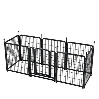 Dog Playpen 8 Panels 32" Height Heavy Duty Dog Fence Puppy Pen for Large Medium Small Dogs Indoor Outdoor Foldable Pet Exercise Pen