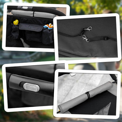 Large Dog Stroller – Foldable Pet Carrier with Shock Absorbers & Safety Leashes