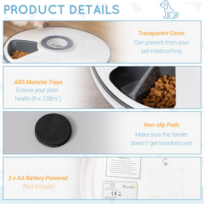 Automatic Pet Feeder with Programmable Meal Scheduling and Easy Cleanup