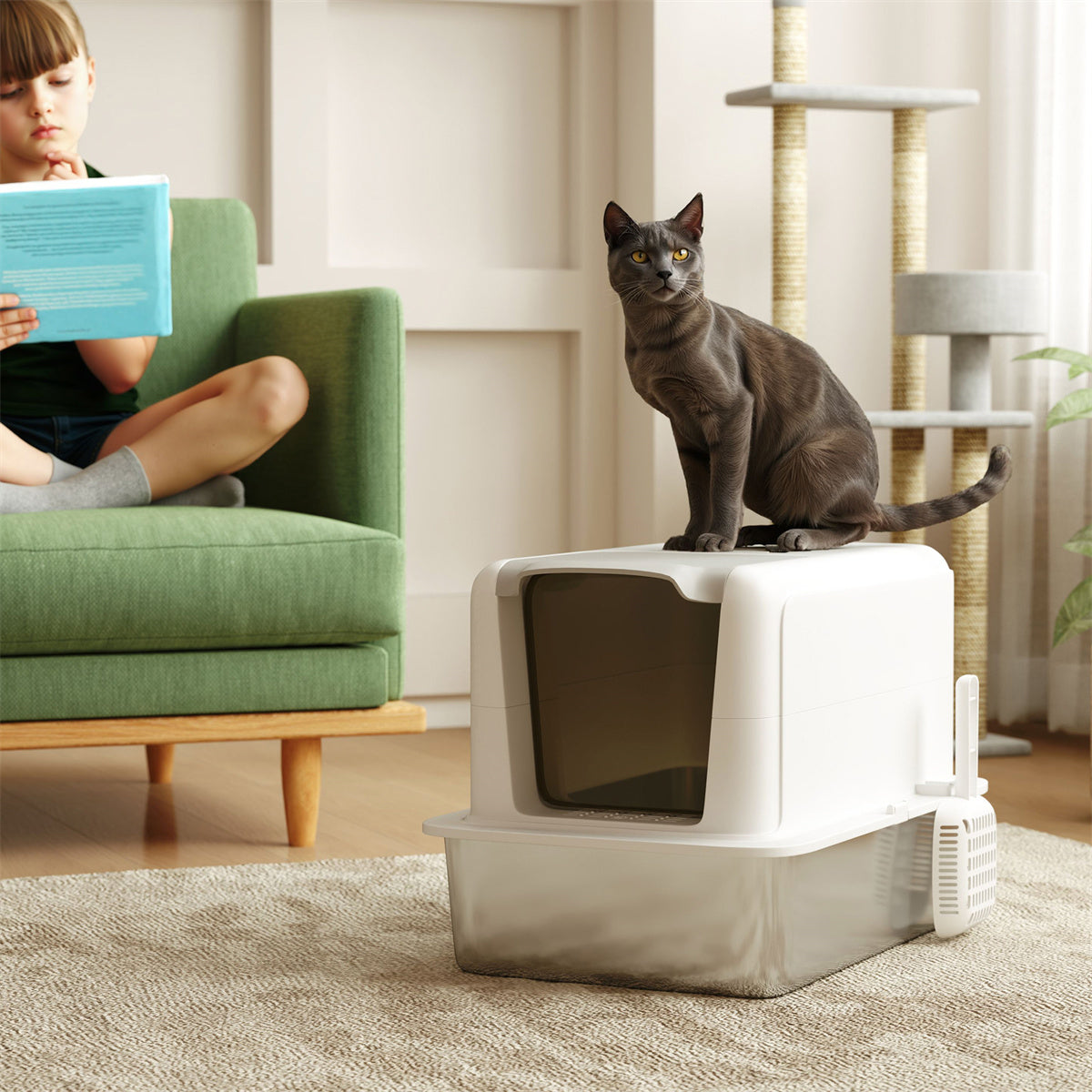 Cat Litter Box, Cat Litter Box Enclosure