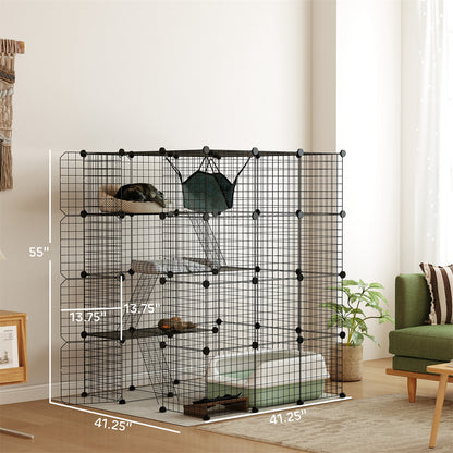 Cat Play Tunnel / Cat Cage / Cat Pen (63 customizable panels)