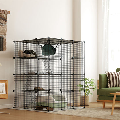 Cat Play Tunnel / Cat Cage / Cat Pen (63 customizable panels)