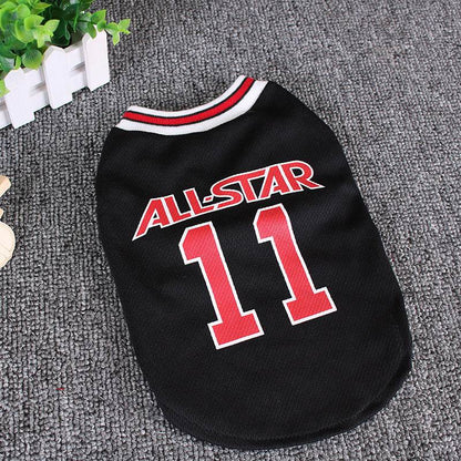 All-Star Basketball Jersey for Dogs – Breathable Sportswear for Pets