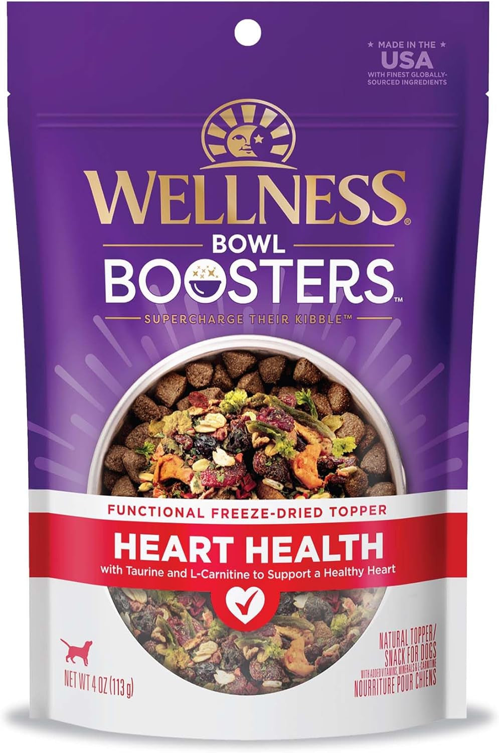 CORE Bowl Boosters Heart Health Dog Food Topper, 4 Ounce Bag