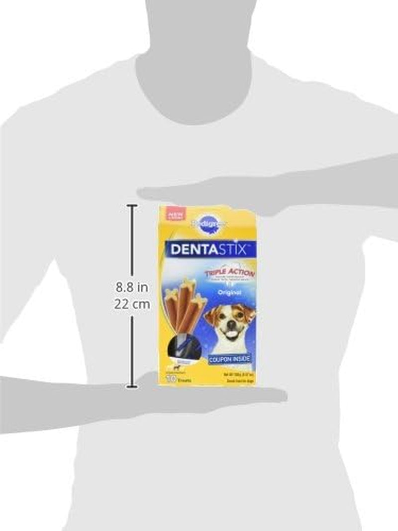 DENTASTIX Small/Medium Dog Dental Treats Original Flavor Dental Bones, 5.57 Oz - 10 Count (Pack of 7)