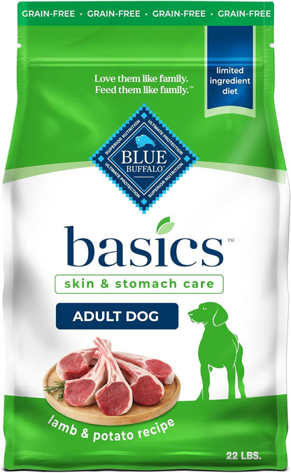 Basics Grain-Free Dry Dog Food for Adult Dogs, Limited Ingredient Diet, Salmon Recipe, 22-Lb. Bag