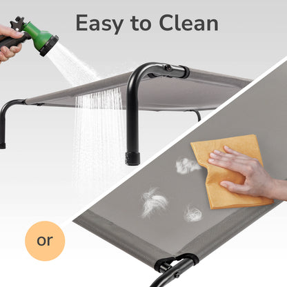 Elevated Dog Bed – Breathable Cooling Raised Pet Bed for Indoor & Outdoor Use (43” x 26”)