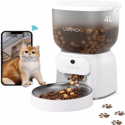 Smart Pet Feeder with HD Camera – Feed & Watch Your Cat from Anywhere