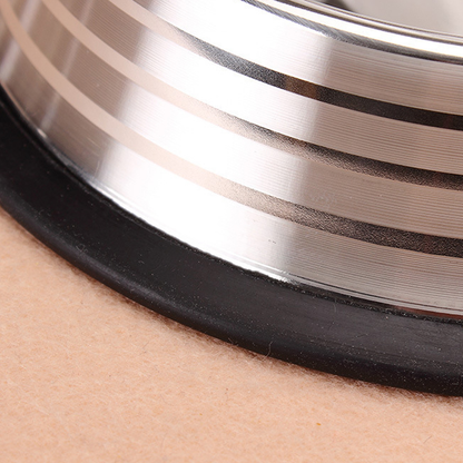 304 Stainless Steel Pet Bowl – Durable Food & Water Dish for Dogs & Cats (Non-Slip, Easy-Clean)