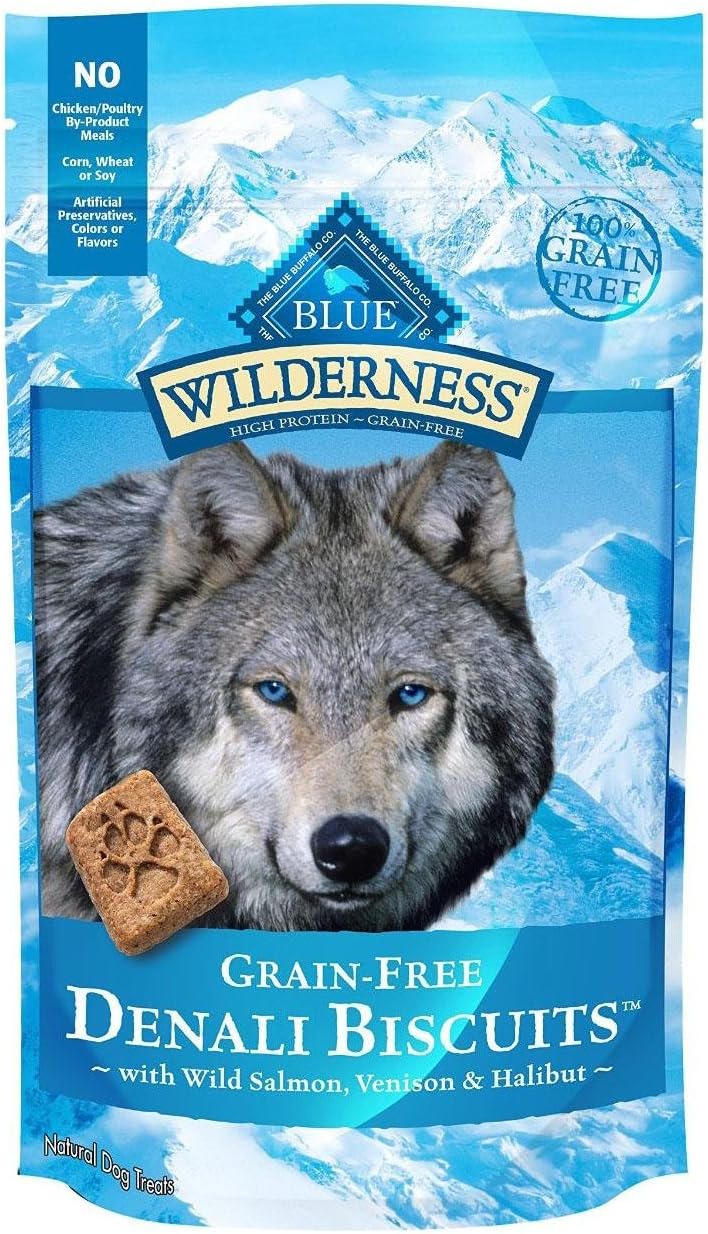 Wilderness Trail Treats High Protein Grain Free Dog Biscuits Crunchy Dog Treats, Turkey Recipe, 24-Oz Bag