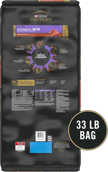 Sport Performance 30/20 Beef & Bison Formula Dry Dog Food - 33 Lb. Bag